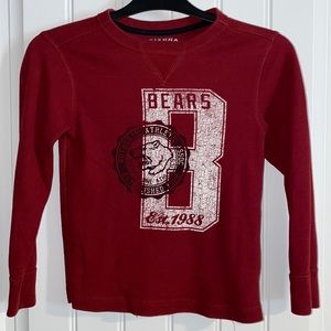 Little boy waffle knit longsleeve